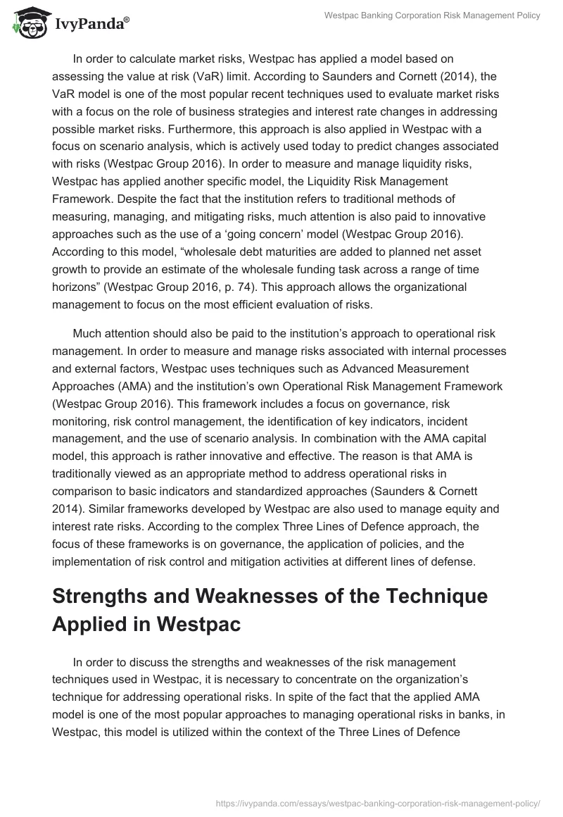 Westpac Banking Corporation Risk Management Policy. Page 4