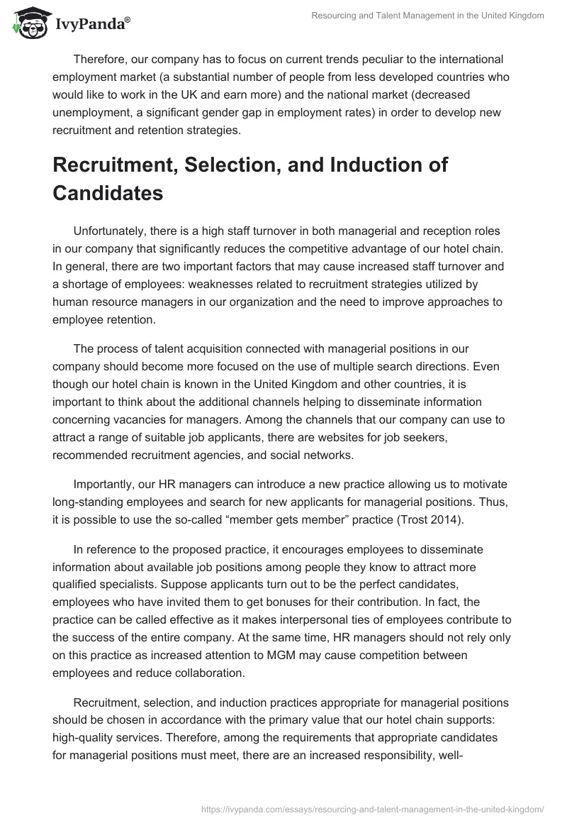 Resourcing and Talent Management in the United Kingdom. Page 4