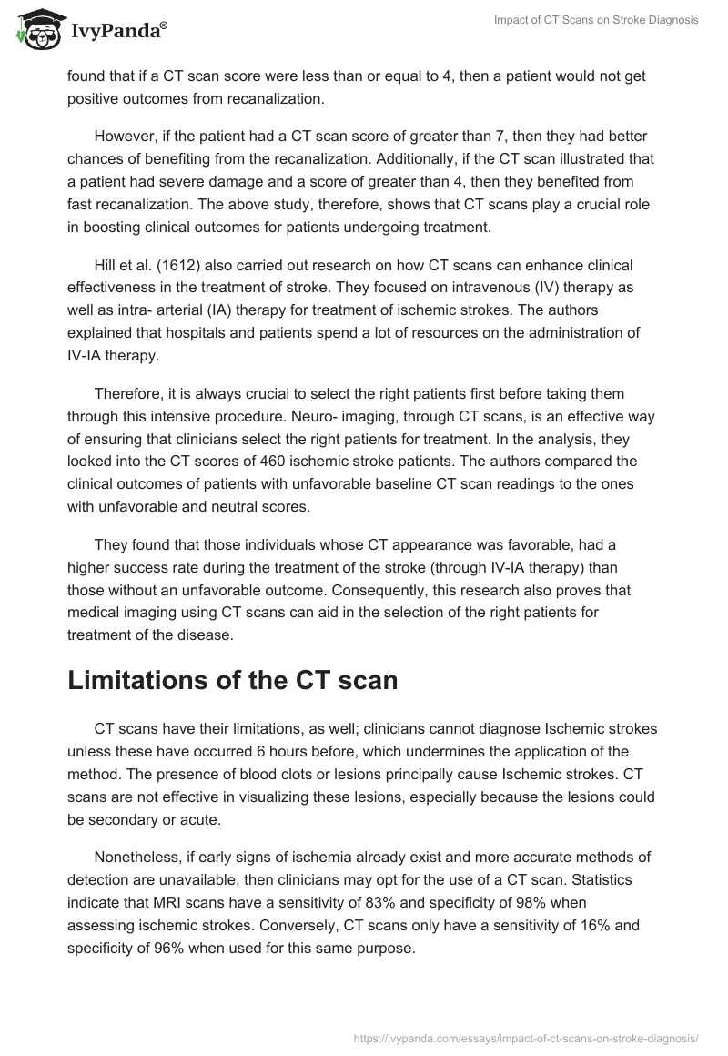 Impact of CT Scans on Stroke Diagnosis. Page 4