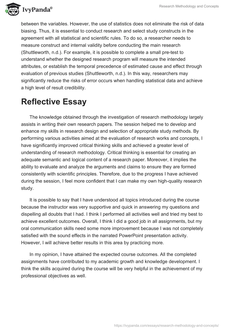 Research Methodology and Concepts. Page 3