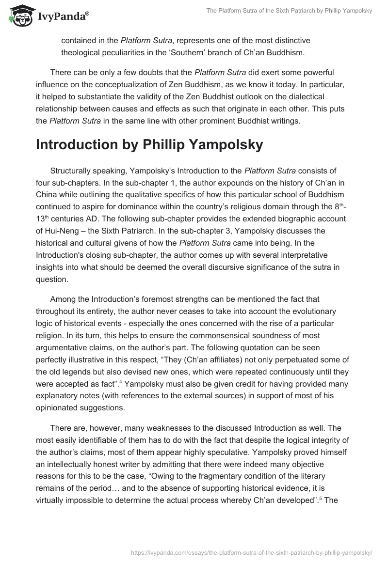 The Platform Sutra of the Sixth Patriarch by Phillip Yampolsky. Page 2