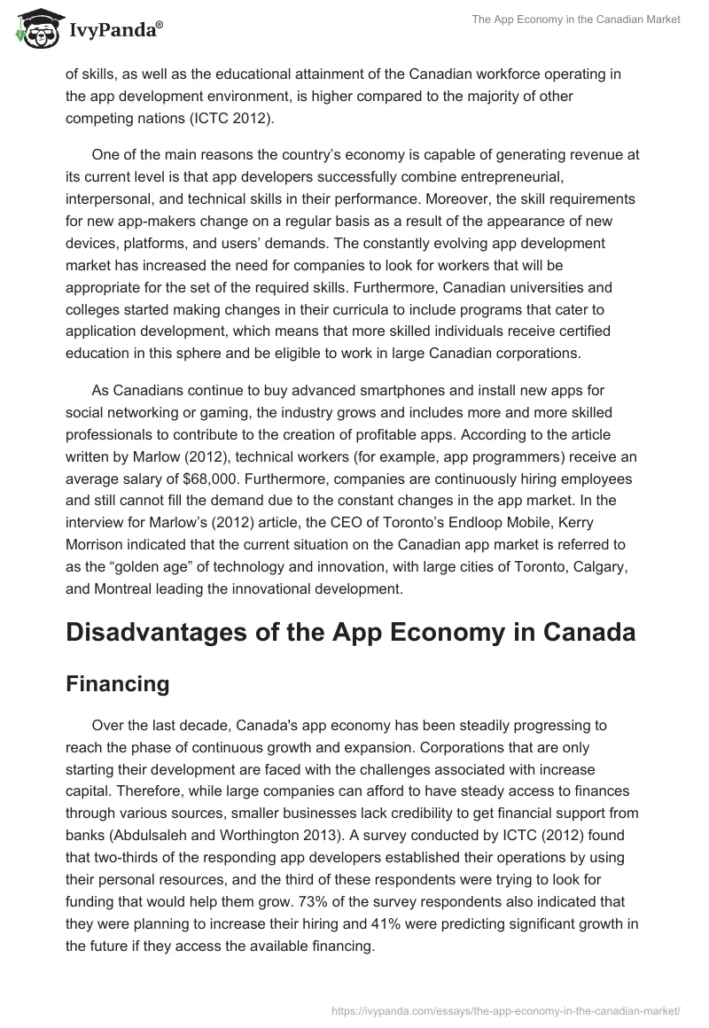 The App Economy in the Canadian Market. Page 4
