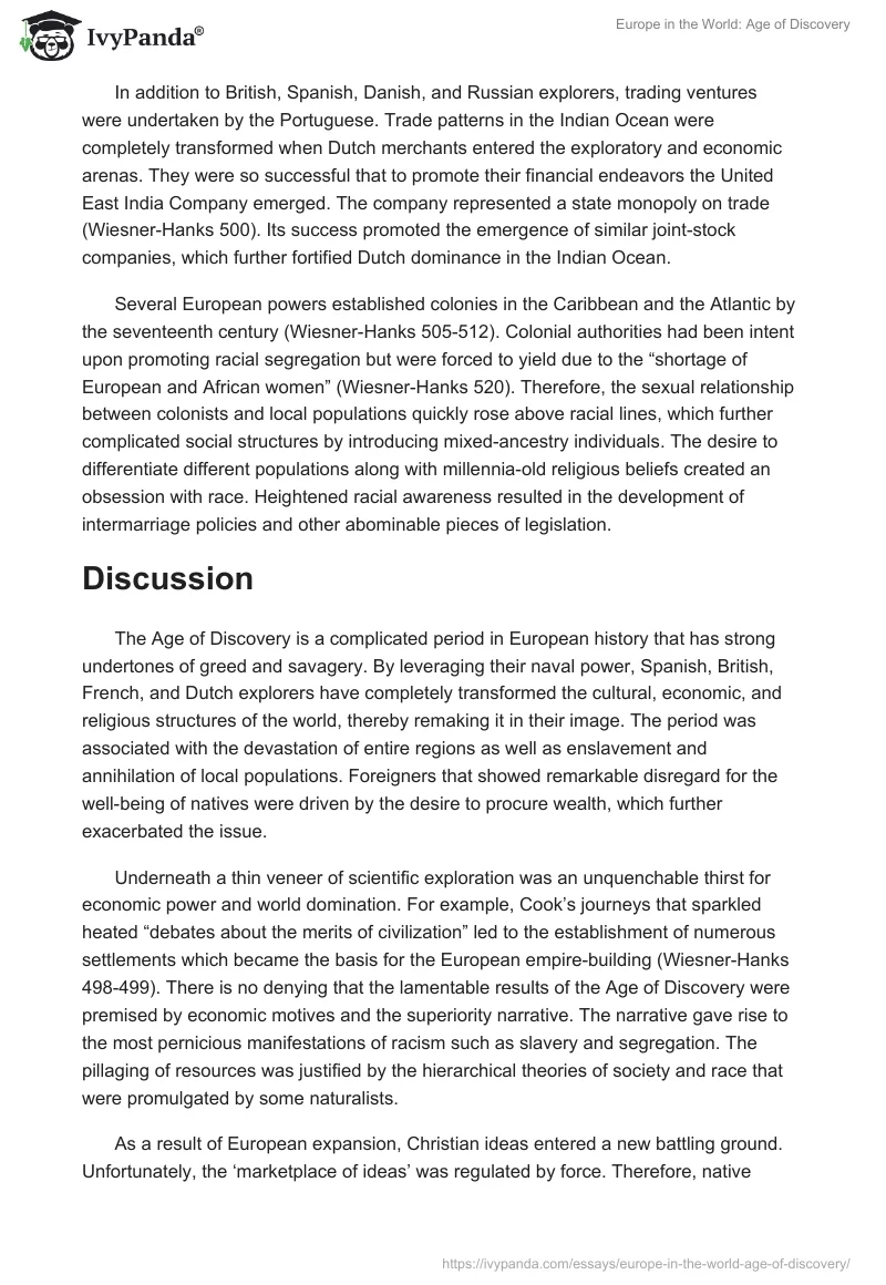 Europe in the World: Age of Discovery. Page 2