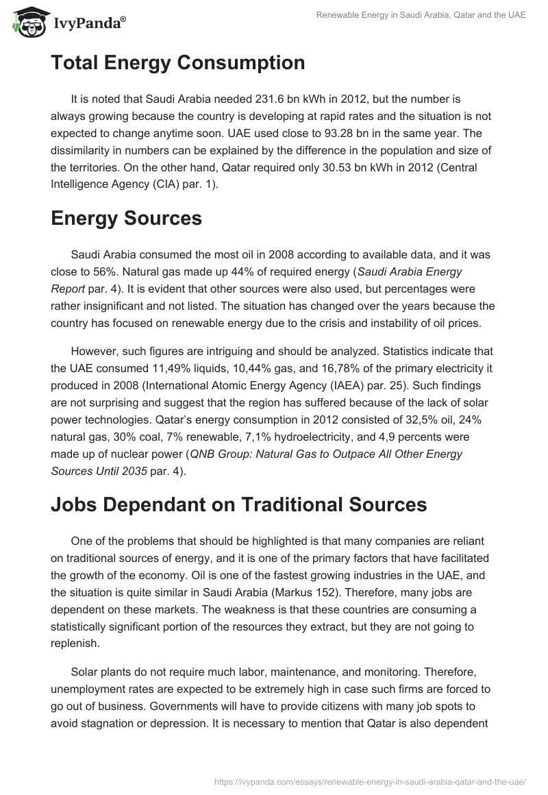Renewable Energy in Saudi Arabia, Qatar and the UAE. Page 3