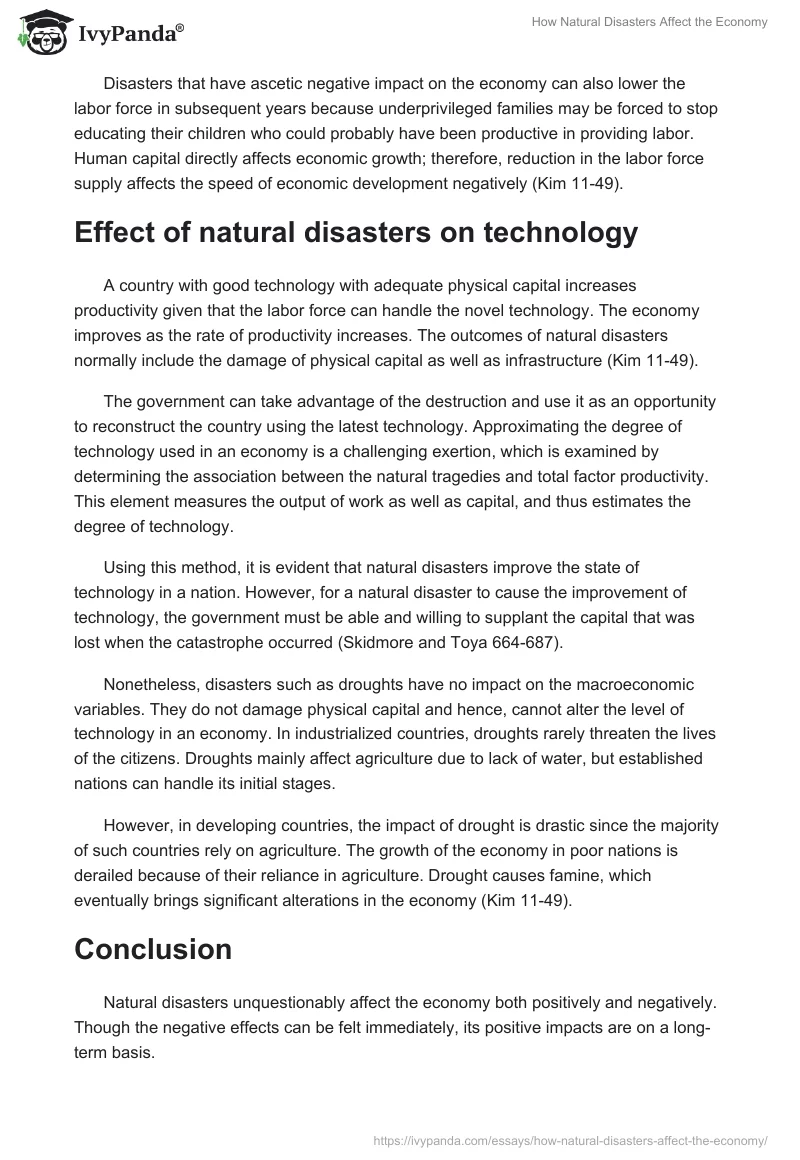 How Natural Disasters Affect the Economy. Page 4