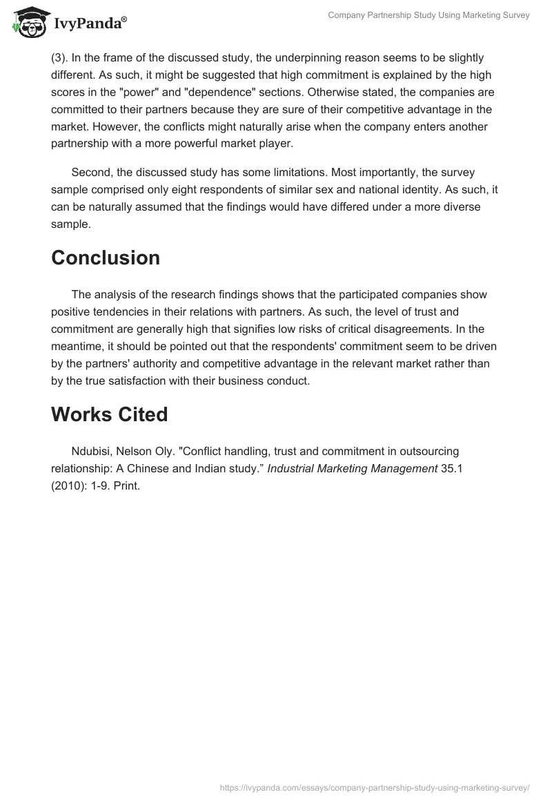Company Partnership Study Using Marketing Survey. Page 3