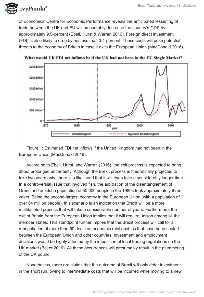 Brexit Trade and Investment Implications. Page 2