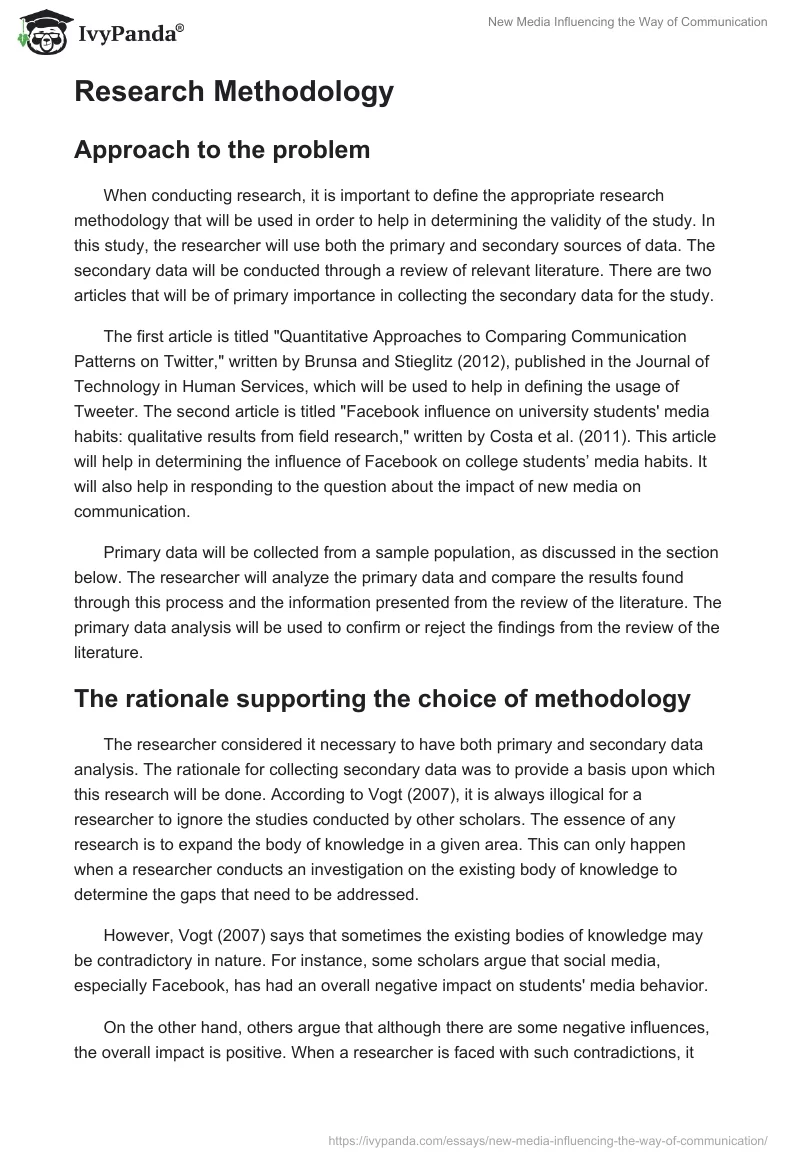 New Media Influencing the Way of Communication. Page 5