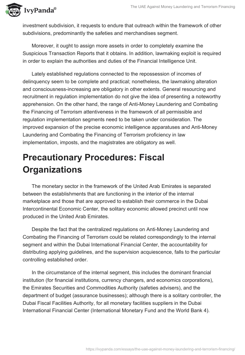 The UAE Against Money Laundering and Terrorism Financing. Page 4