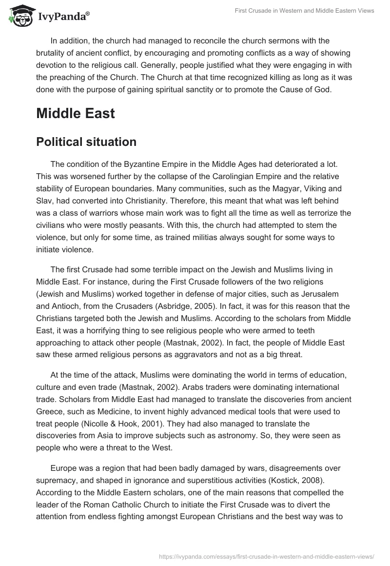 First Crusade in Western and Middle Eastern Views. Page 4