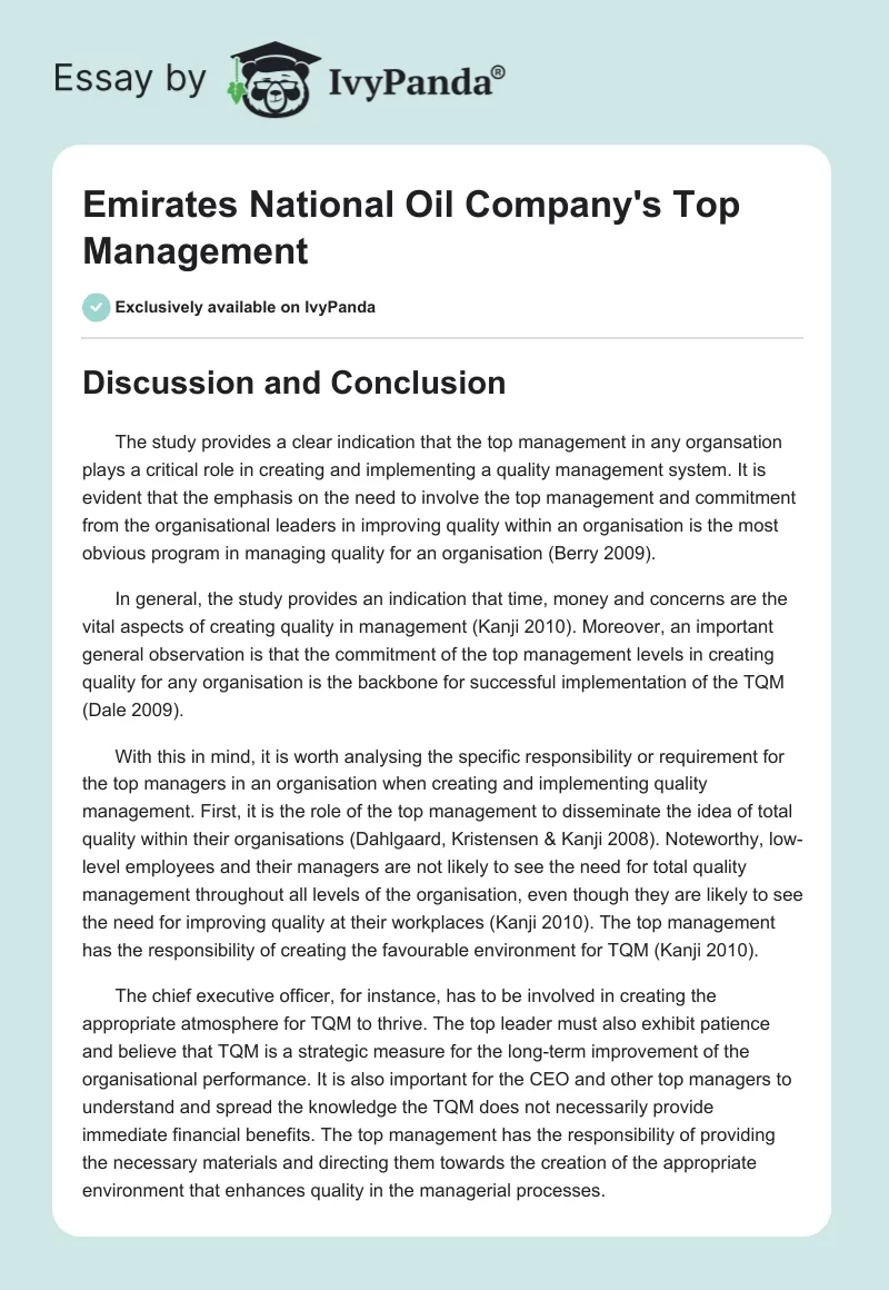 Emirates National Oil Company's Top Management. Page 1