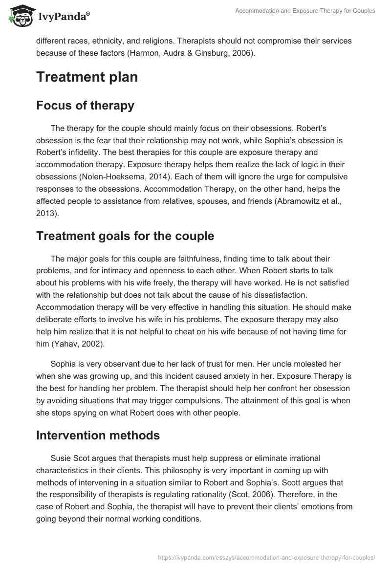 Accommodation and Exposure Therapy for Couples. Page 4