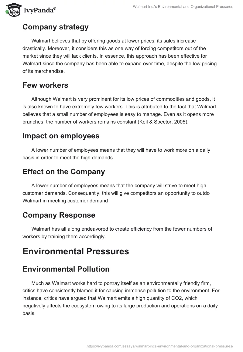 Walmart Inc.'s Environmental and Organizational Pressures. Page 3