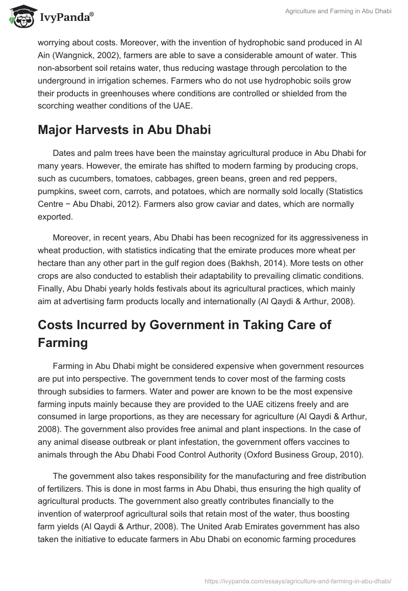 Agriculture and Farming in Abu Dhabi. Page 3