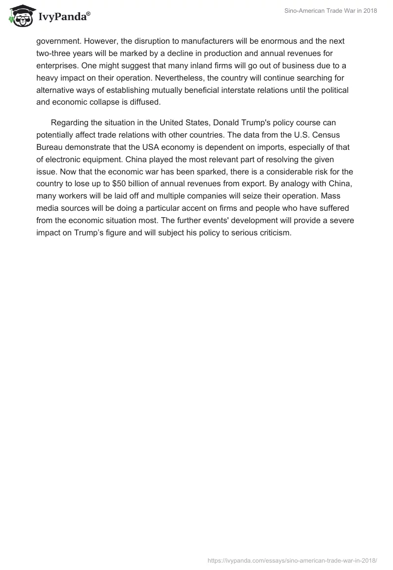 Sino-American Trade War in 2018. Page 2