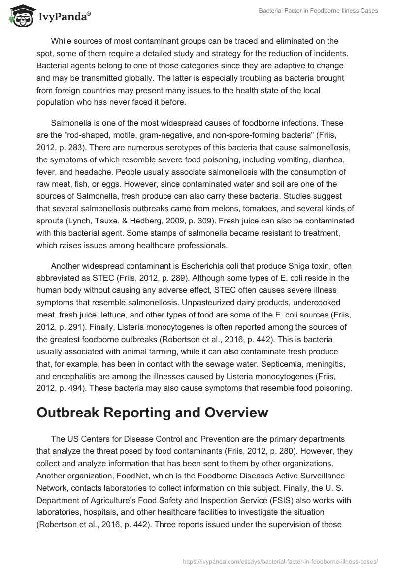 Bacterial Factor in Foodborne Illness Cases. Page 2