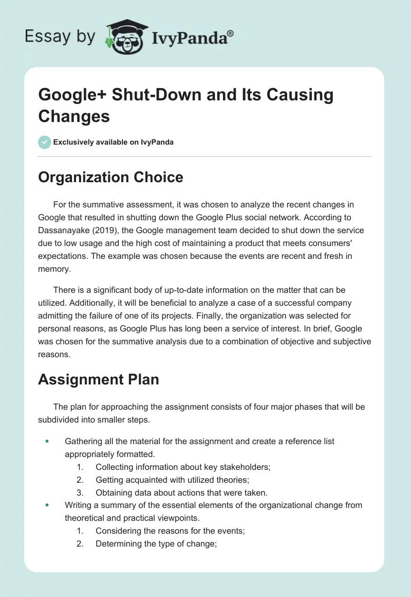 Google+ Shut-Down and Its Causing Changes. Page 1
