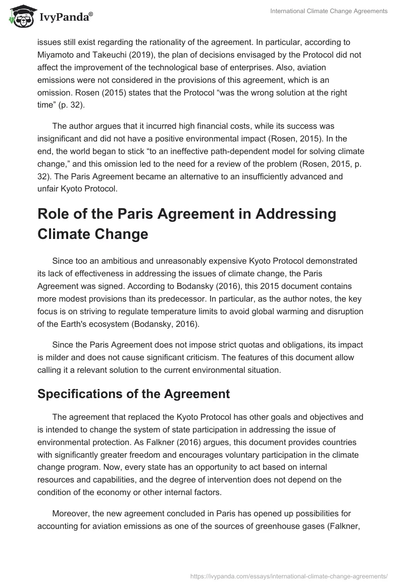 International Climate Change Agreements. Page 3
