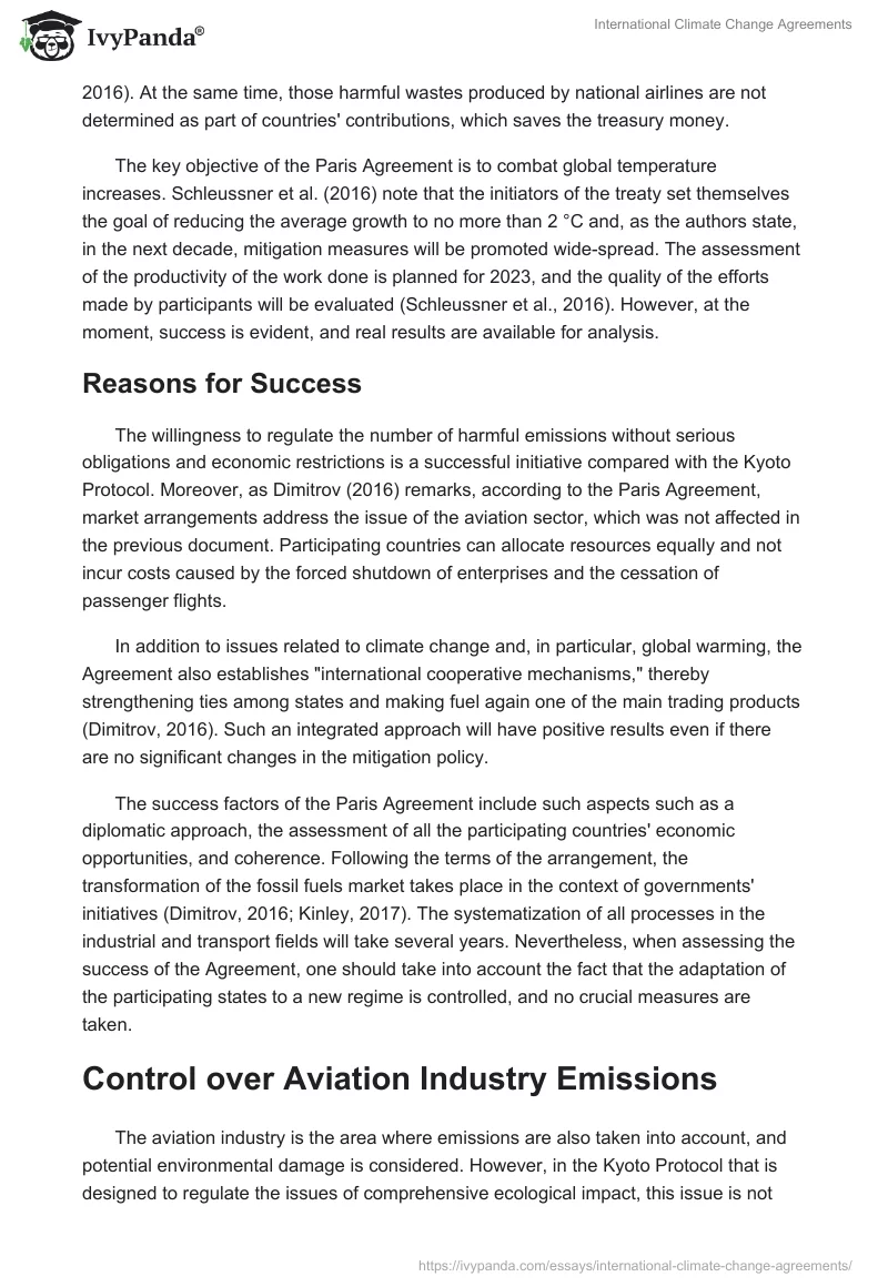 International Climate Change Agreements. Page 4