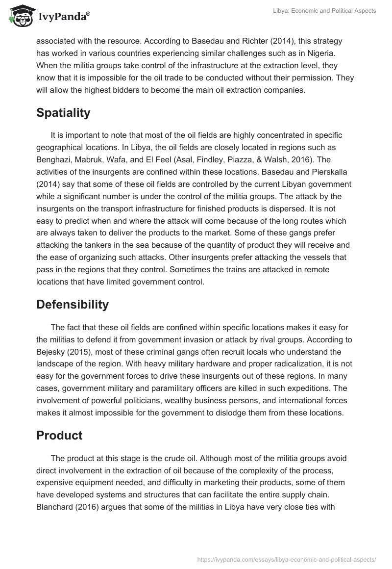 Libya: Economic and Political Aspects. Page 3