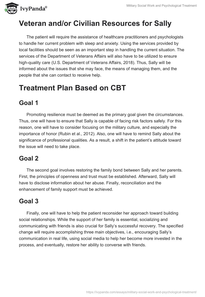 Military Social Work and Psychological Treatment. Page 2