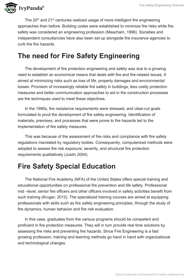 Fire Safety Engineering Overview. Page 2