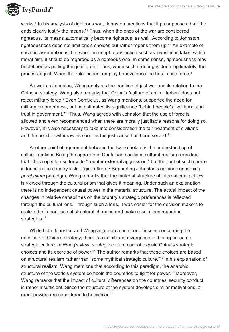 The Interpretation of China's Strategic Culture. Page 2