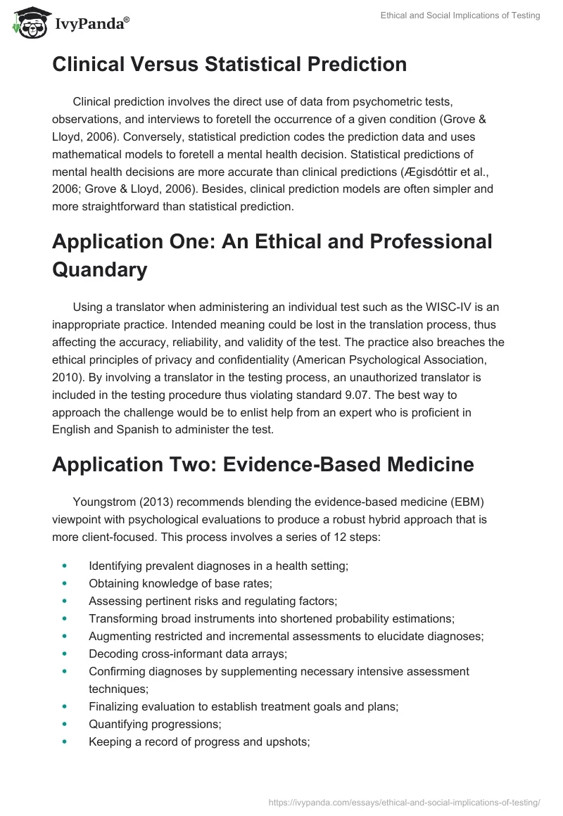 Ethical and Social Implications of Testing. Page 3