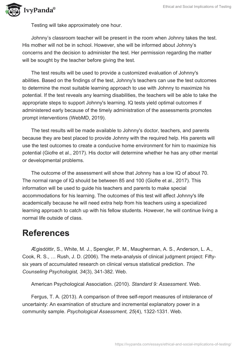 Ethical and Social Implications of Testing. Page 5