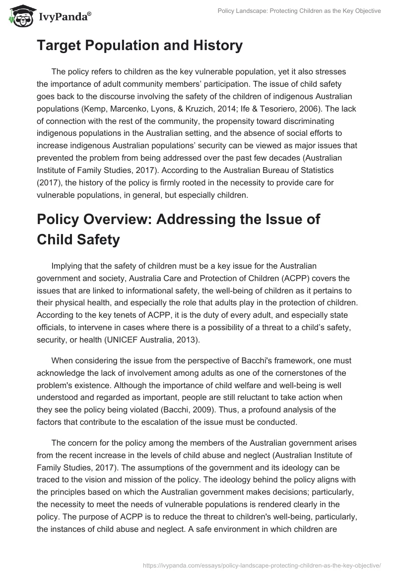 Policy Landscape: Protecting Children as the Key Objective. Page 3