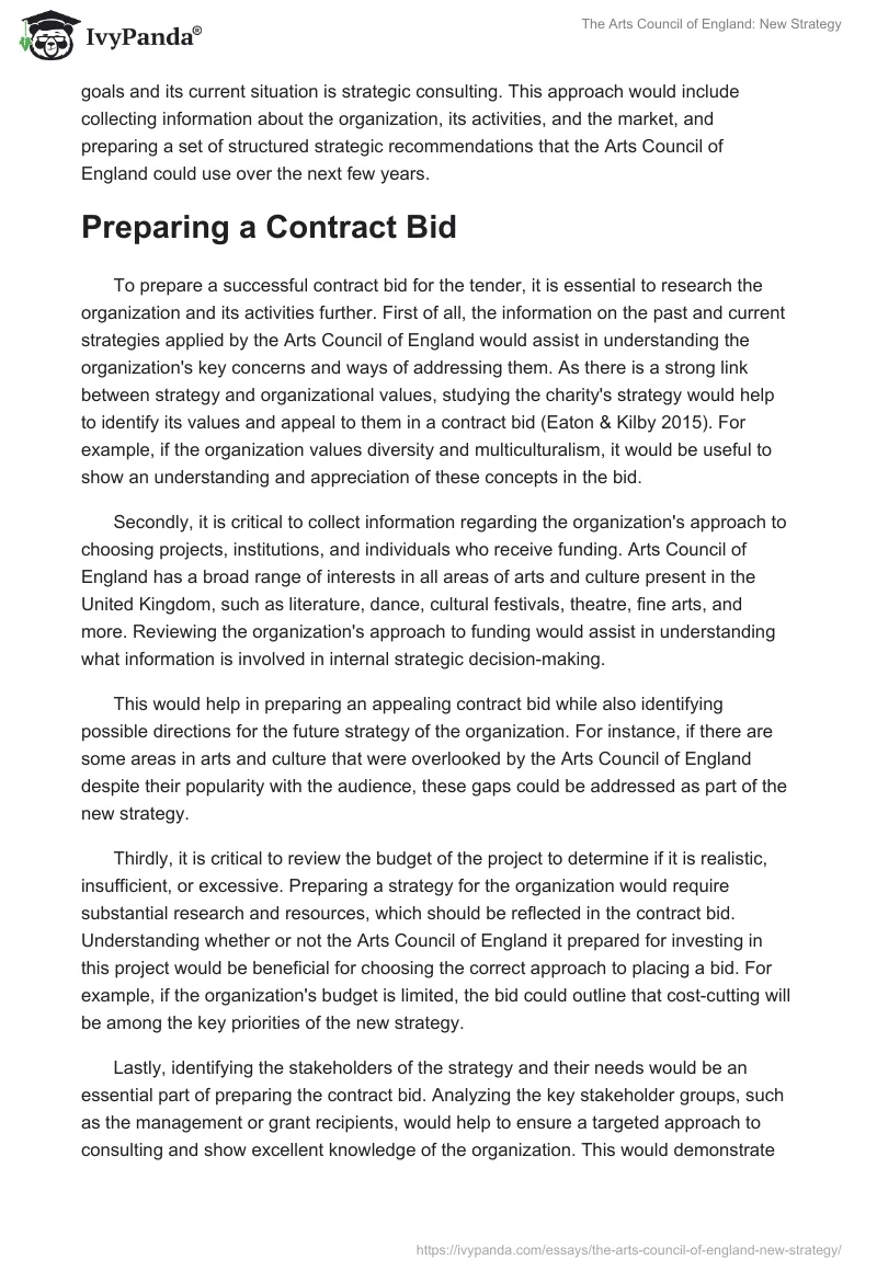 The Arts Council of England: New Strategy. Page 2