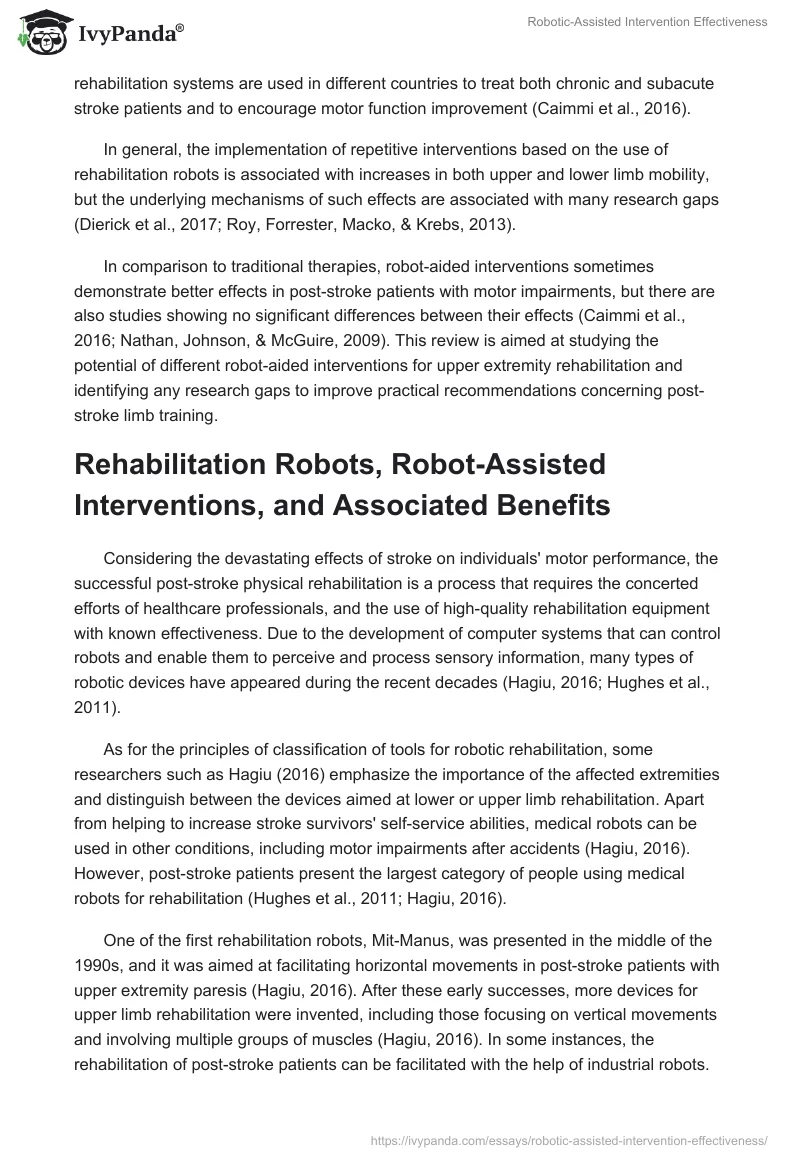 Robotic-Assisted Intervention Effectiveness. Page 3