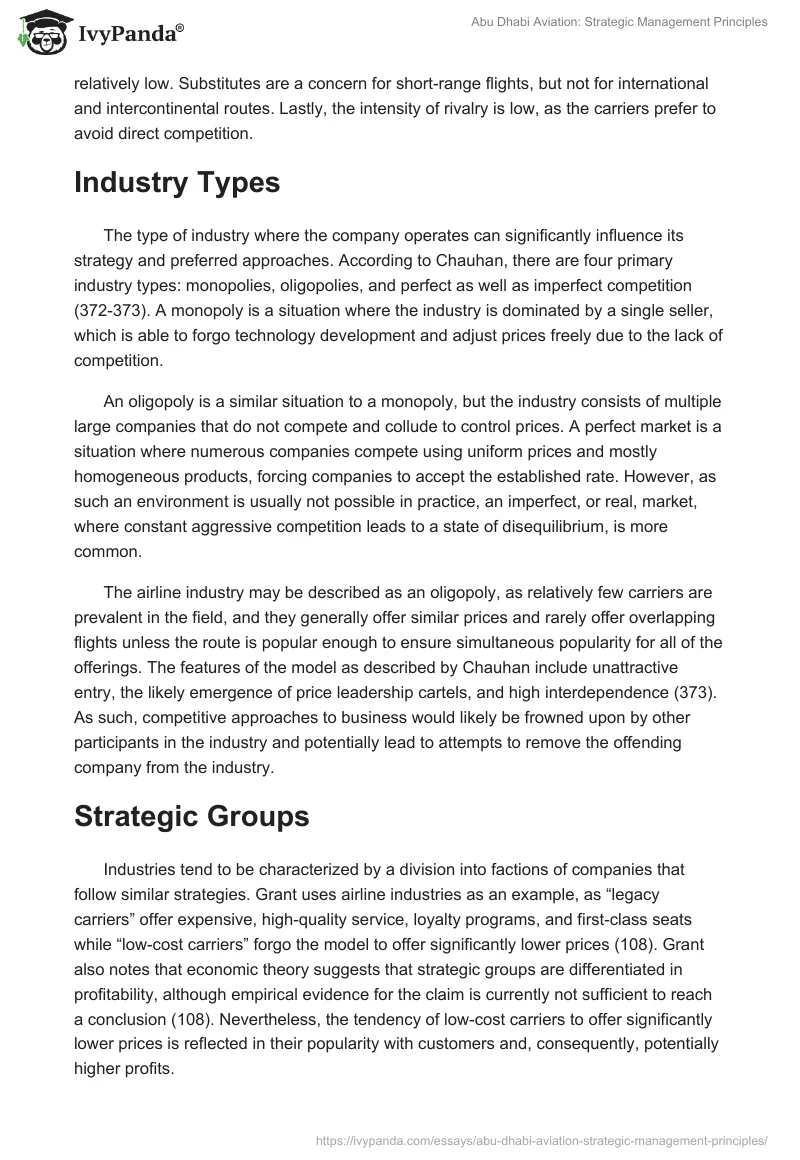 Abu Dhabi Aviation: Strategic Management Principles. Page 2