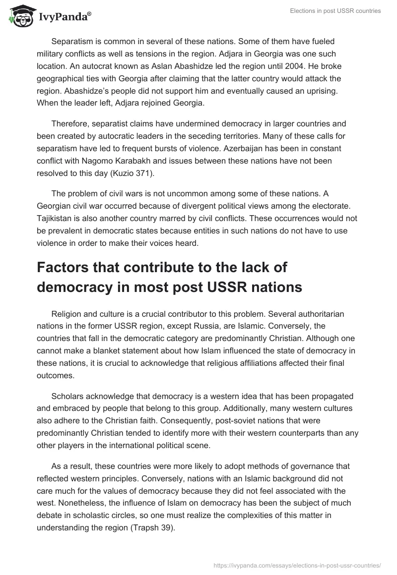 Elections in post USSR countries. Page 4