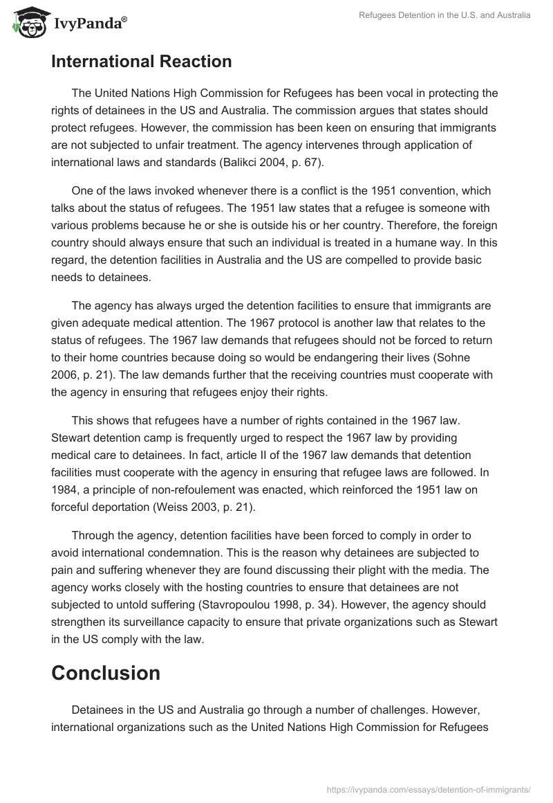 Refugees Detention in the U.S. and Australia. Page 5