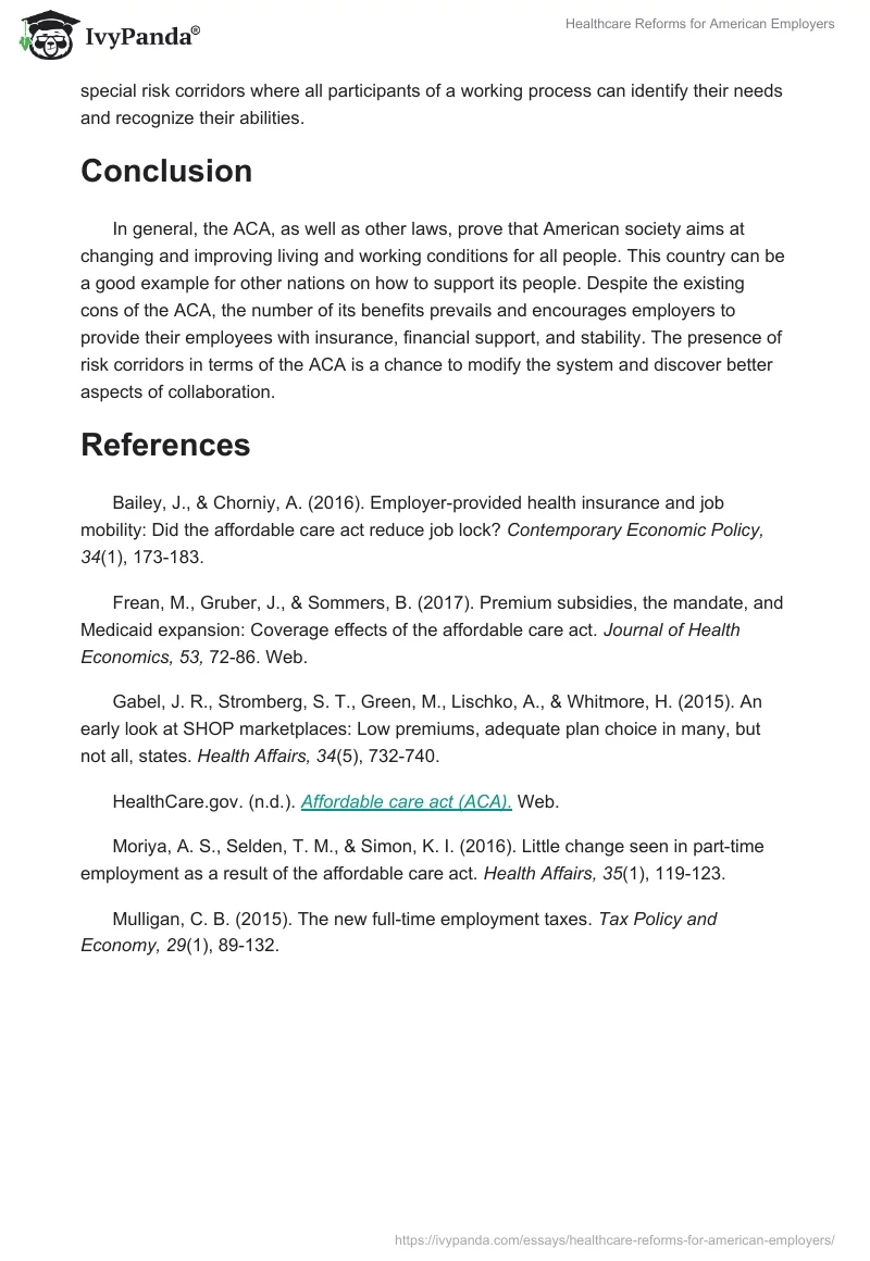 Healthcare Reforms for American Employers. Page 3