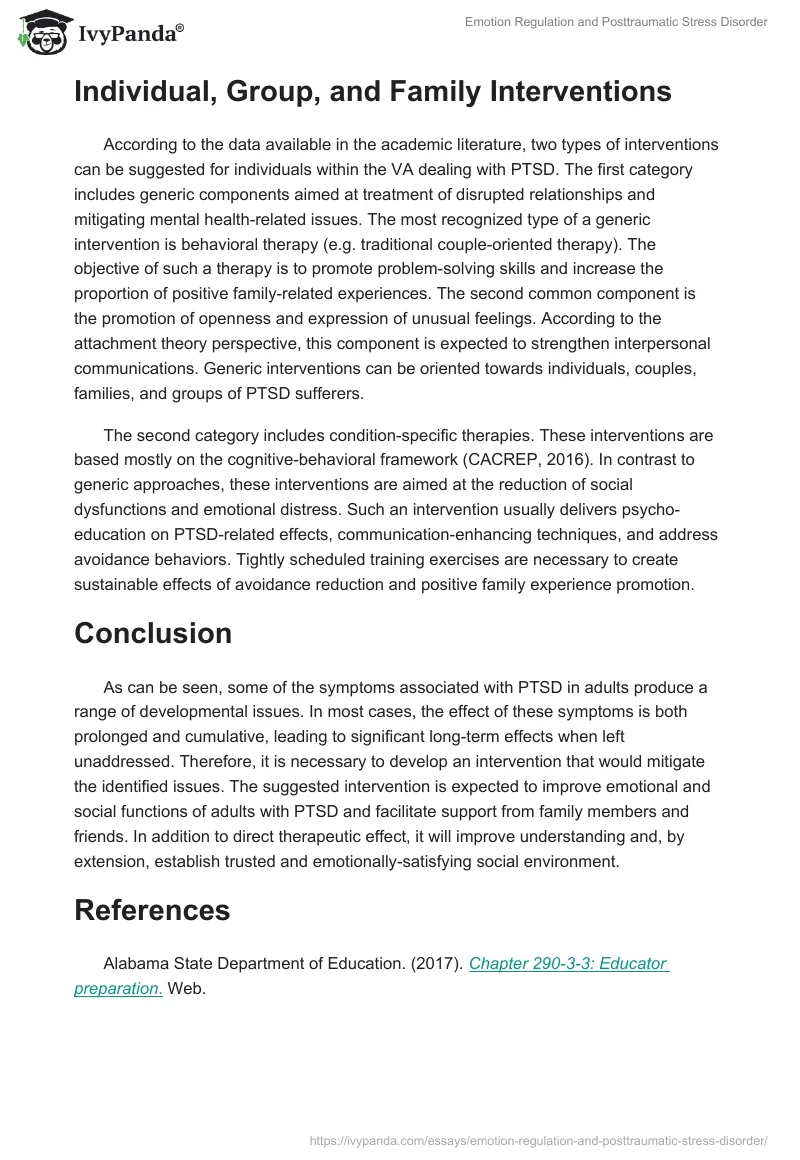 Emotion Regulation and Posttraumatic Stress Disorder. Page 4