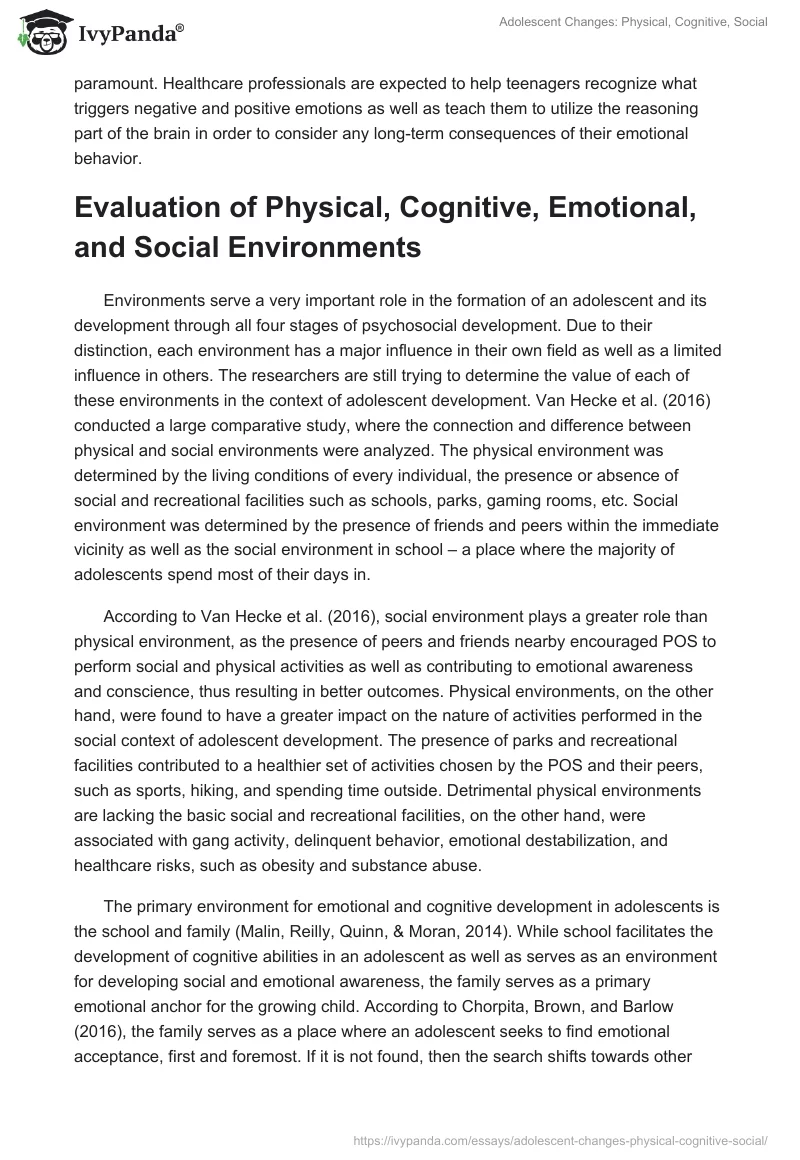 Adolescent Changes: Physical, Cognitive, Social. Page 4