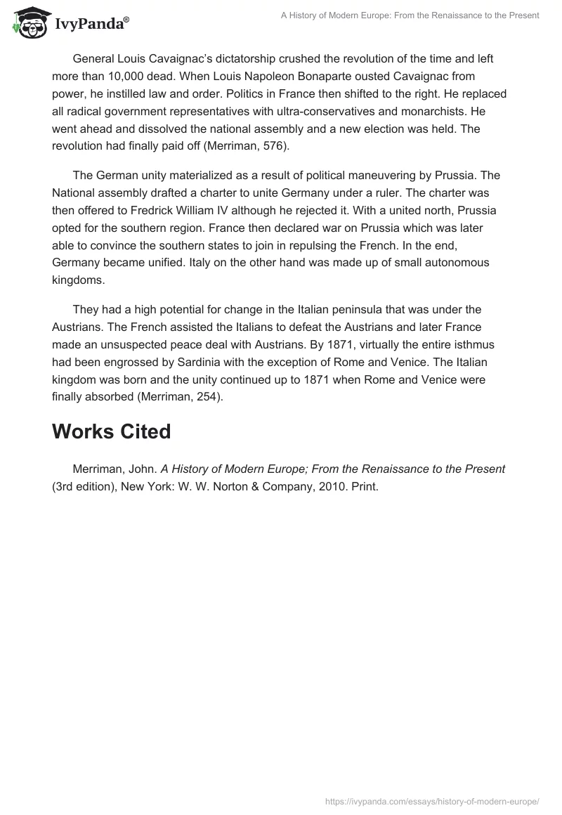 A History of Modern Europe: From the Renaissance to the Present. Page 2