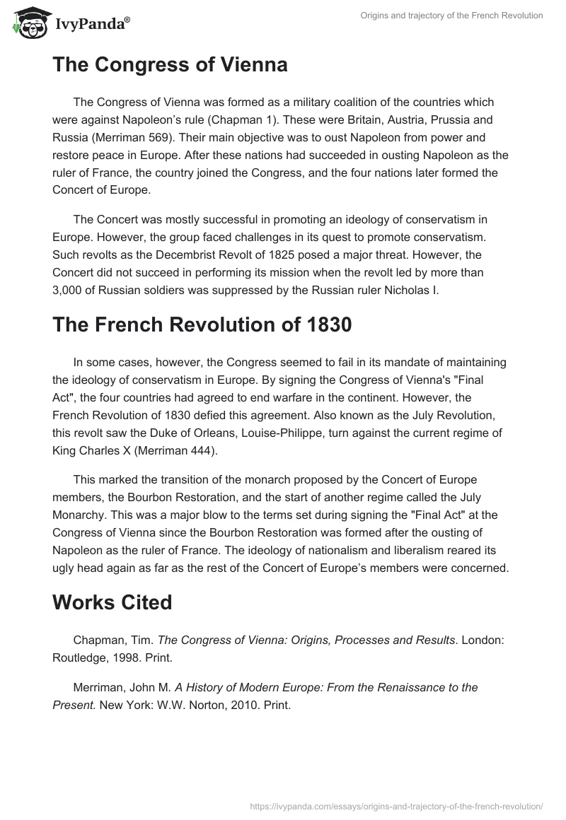 Origins and trajectory of the French Revolution. Page 2
