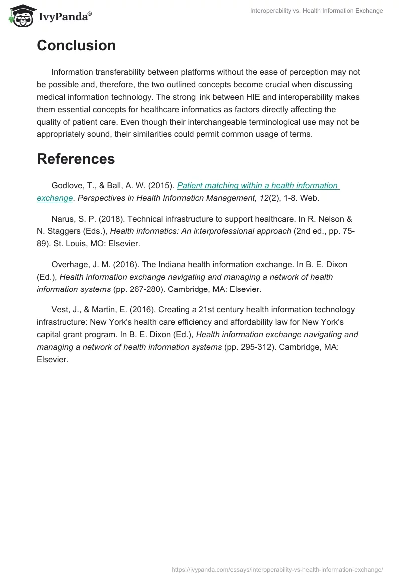 Interoperability vs. Health Information Exchange. Page 3