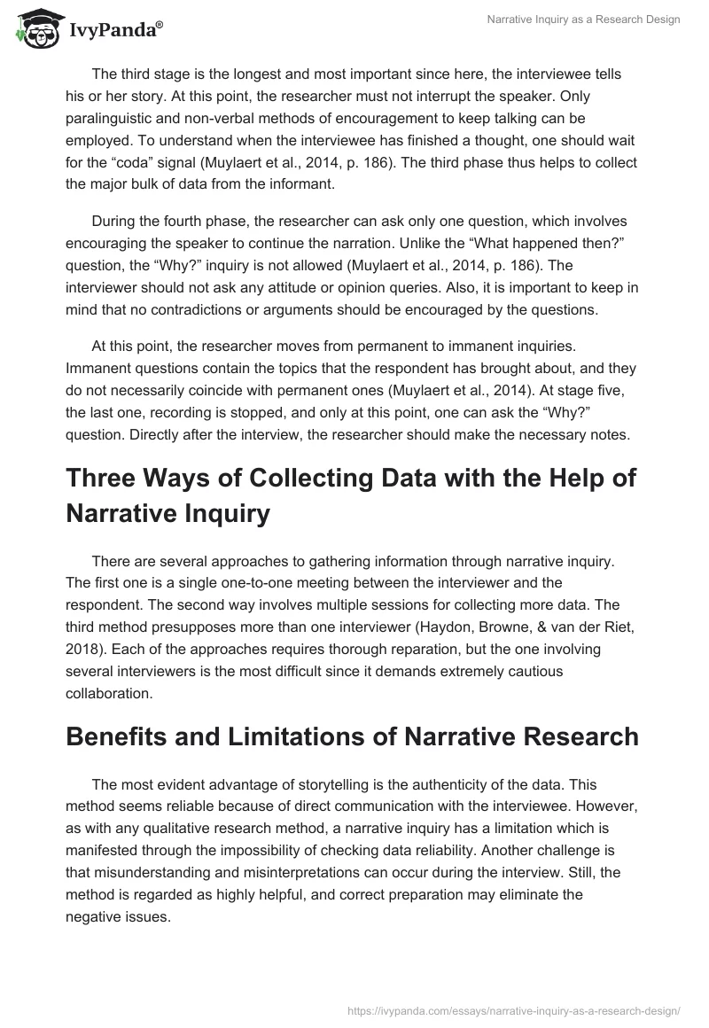 Narrative Inquiry as a Research Design. Page 3