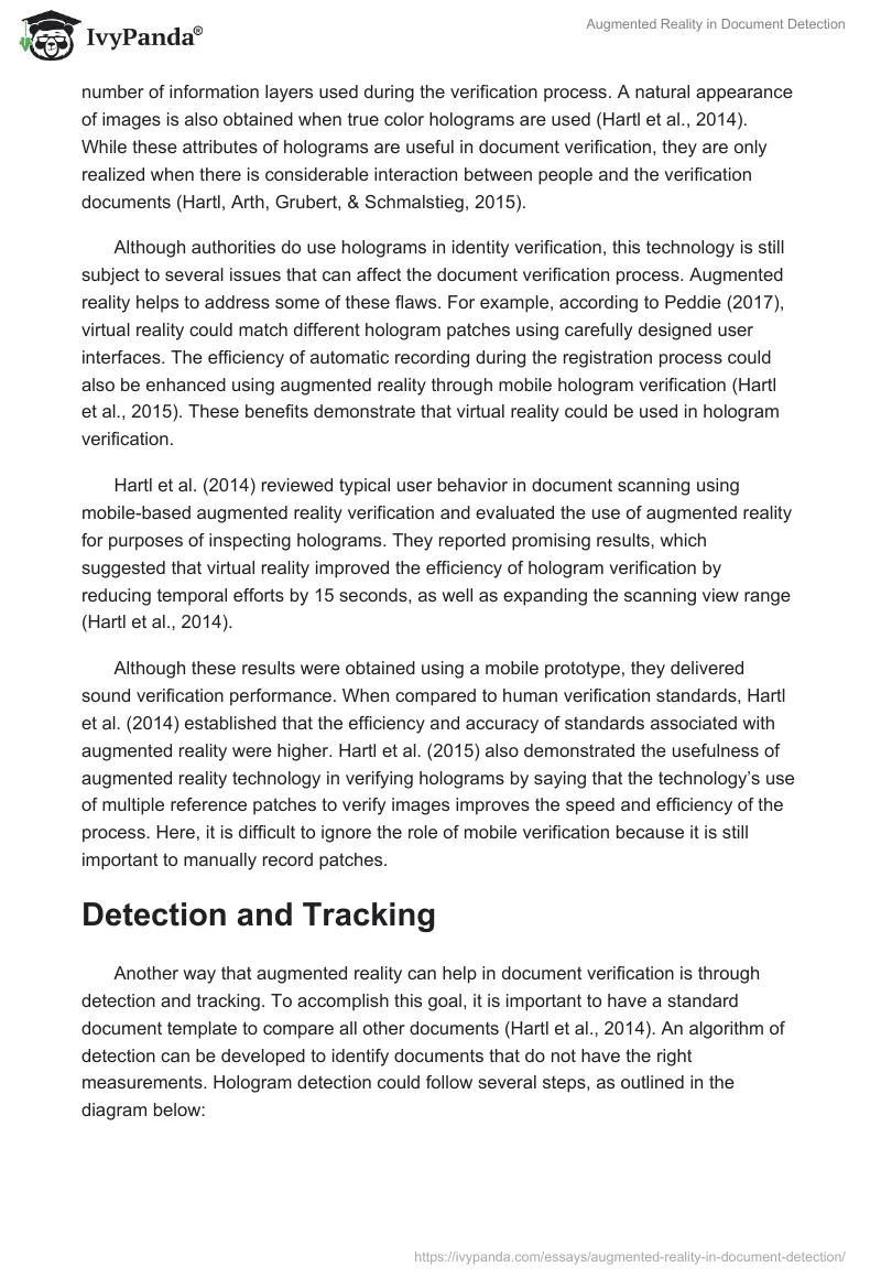 Augmented Reality in Document Detection. Page 2