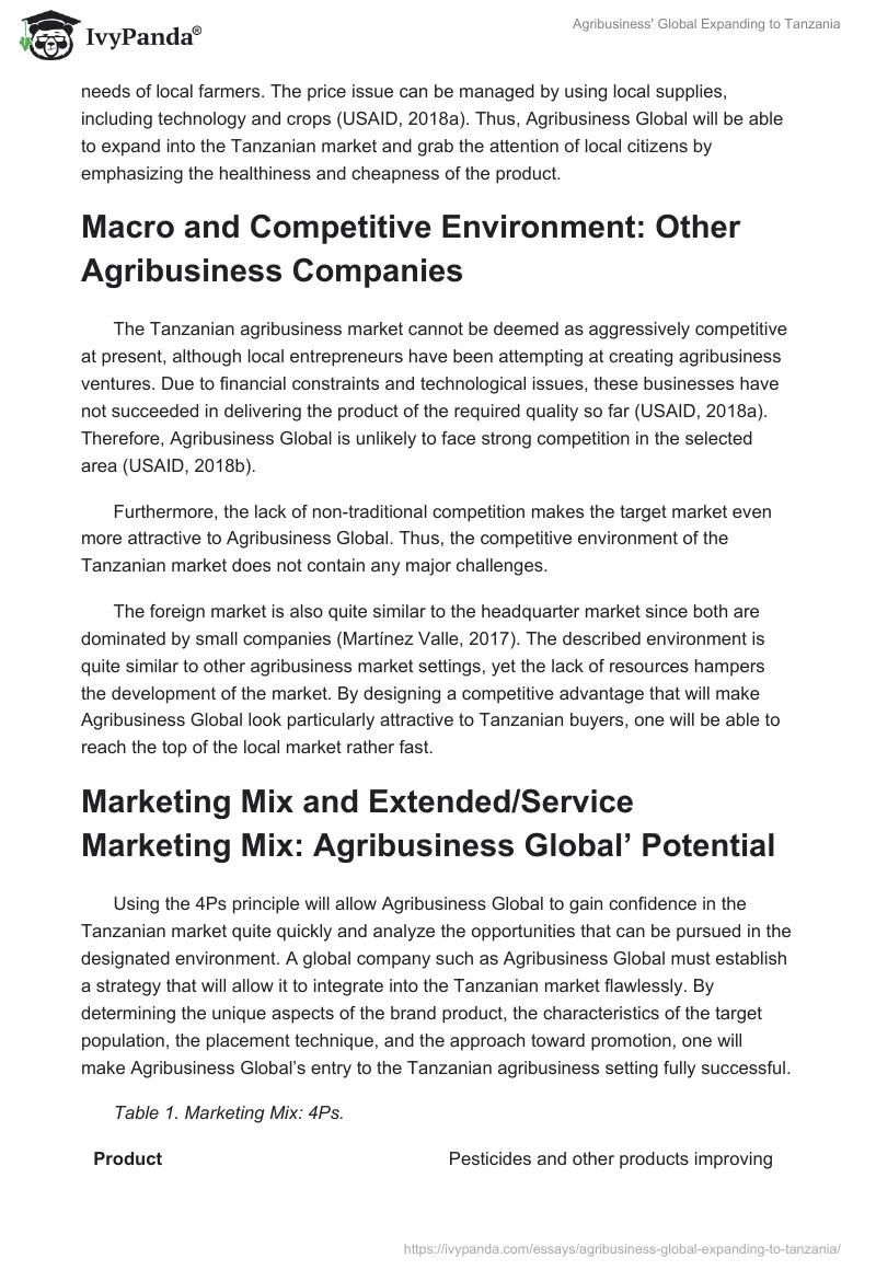 Agribusiness' Global Expanding to Tanzania. Page 3