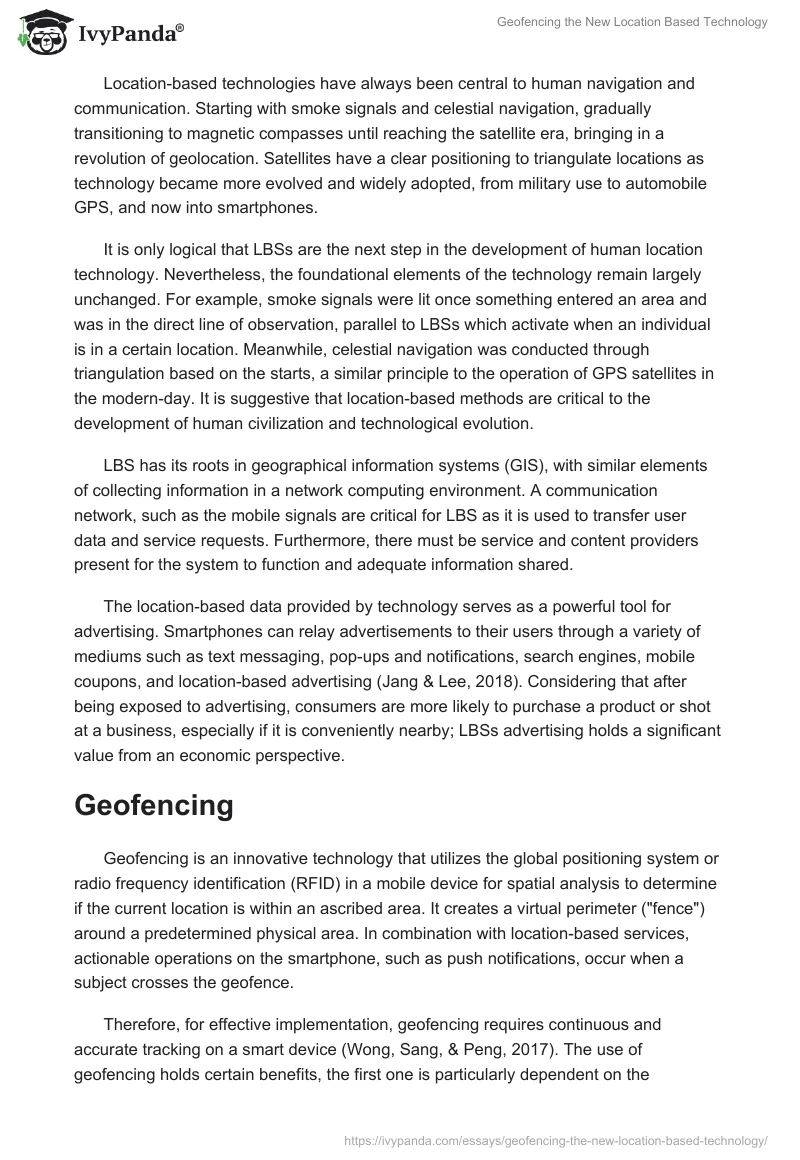 Geofencing the New Location Based Technology. Page 2