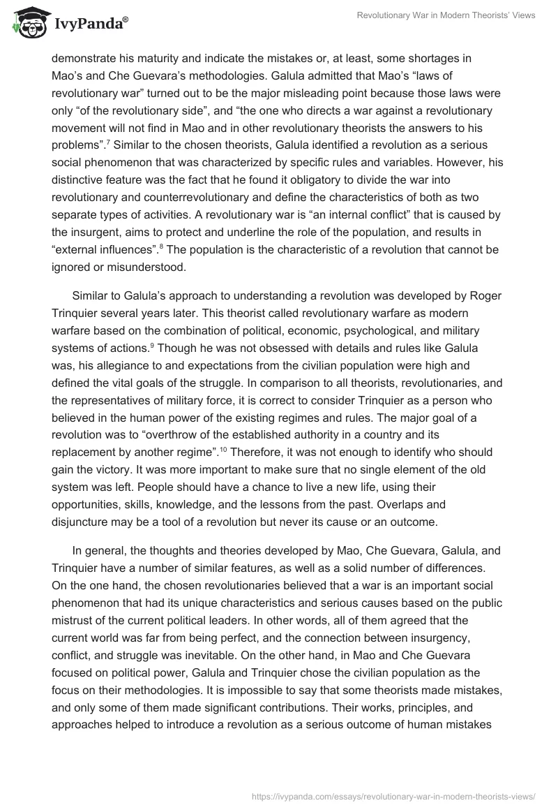 Revolutionary War in Modern Theorists’ Views. Page 3