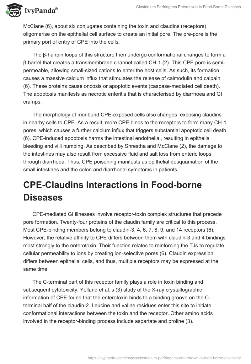 Clostridium Perfringens Enterotoxin in Food-Borne Diseases. Page 3