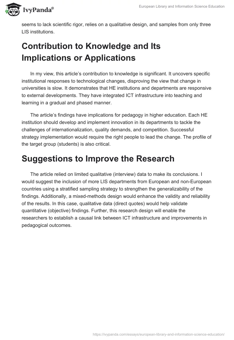 European Library and Information Science Education. Page 4