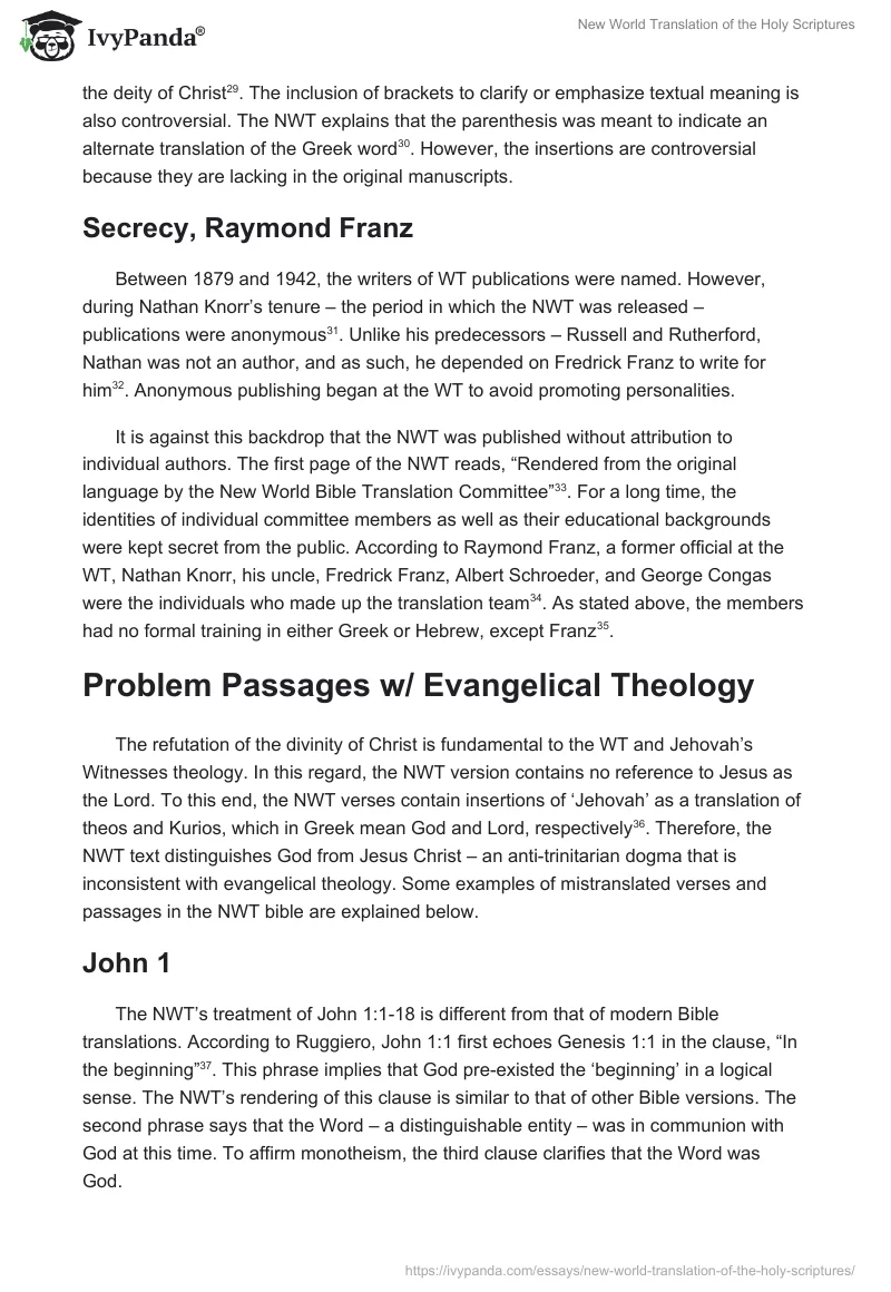 New World Translation of the Holy Scriptures. Page 4