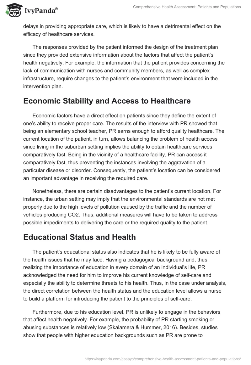 Comprehensive Health Assessment: Patients and Populations. Page 3